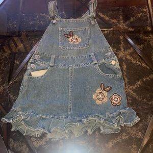 Girls Jean Overall dress Size 4